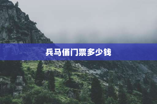 兵马俑门票多少钱 兵马俑 铜车马需要单独买门票吗？