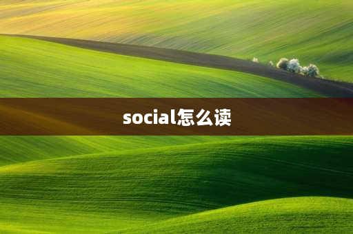 social怎么读 26字母在单词中的发音？