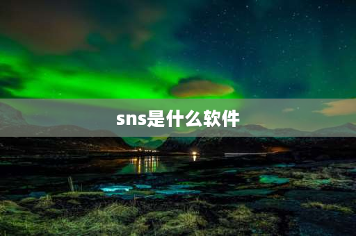 sns是什么软件 sns是什么？