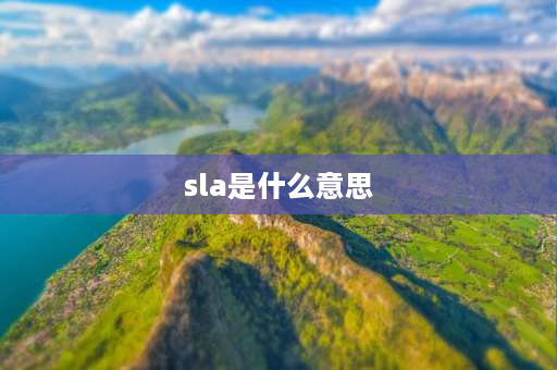 sla是什么意思 sla要求是什么？