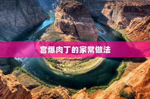 宫爆肉丁的家常做法 葱爆海参家常做法宫爆肉丁？