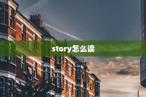 story怎么读 17音标？