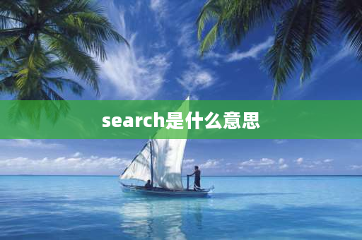 search是什么意思 search与searchfor的区别？