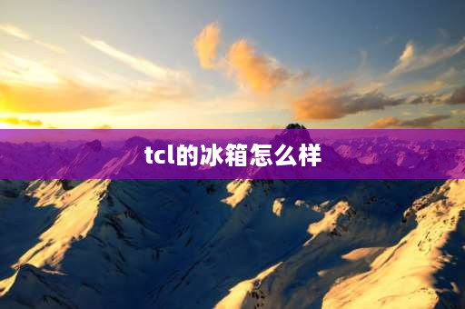 tcl的冰箱怎么样 【TCL冰箱】TCL冰箱怎么样？TCL冰箱质量怎么样？