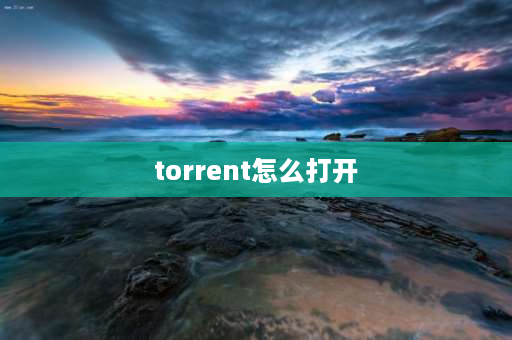 torrent怎么打开 torrentx怎么打开？