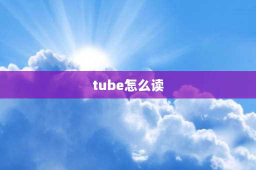 tube怎么读 元辅音里面的e有哪两个发音？