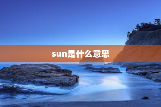 sun是什么意思 sun什么意思？