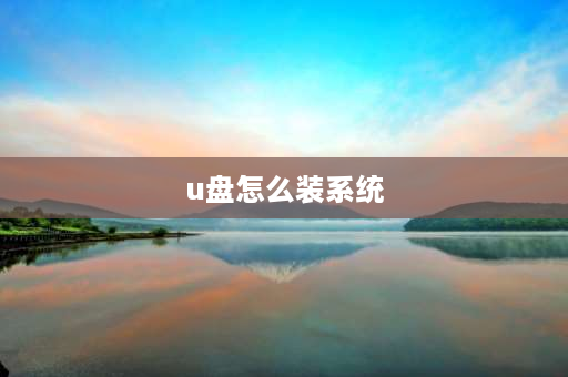 u盘怎么装系统 网上买了U盘怎么安装系统？