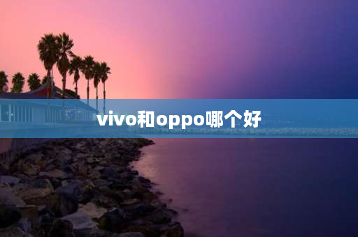 vivo和oppo哪个好 vivo和oppo建议买哪个？