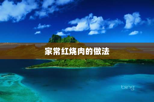 家常红烧肉的做法 红烧肉的家常做法？