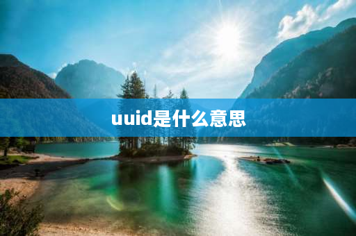 uuid是什么意思 guid是什么意思？