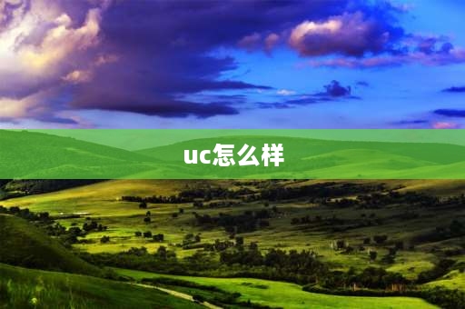 uc怎么样 UC车牌怎样？