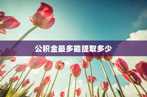 公积金最多能提取多少 公积金租房一次性可以提取多少？