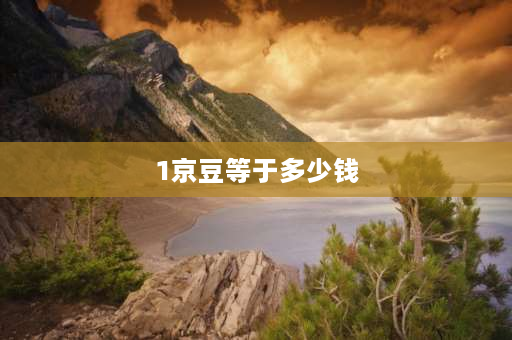 1京豆等于多少钱 5000元最多返多少京豆？