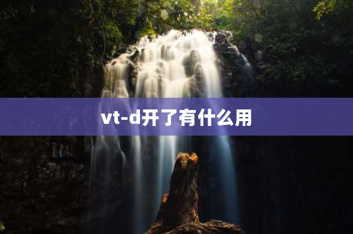 vt-d开了有什么用 主板vt-d要开吗？