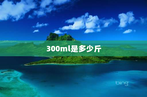 300ml是多少斤 300ml的水重量是多少克？