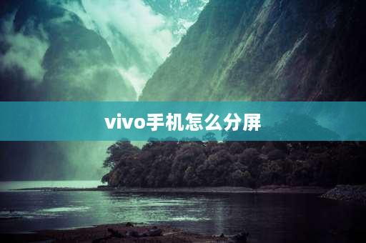 vivo手机怎么分屏 vivo手机分屏怎么弄？