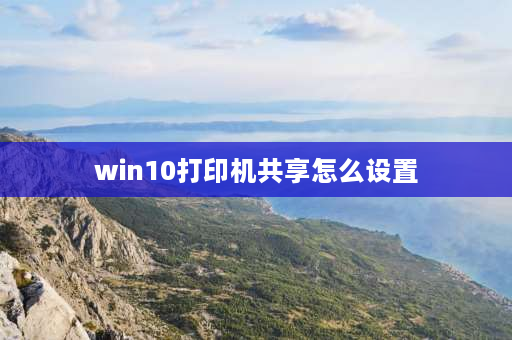 win10打印机共享怎么设置 win10无线网络怎么共享打印机？