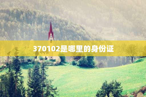 370102是哪里的身份证 身份证号370102开头是山东省住址为什么是广东省广州市？