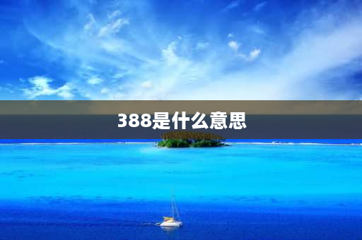 388是什么意思 388代表的爱情寓意是什么？