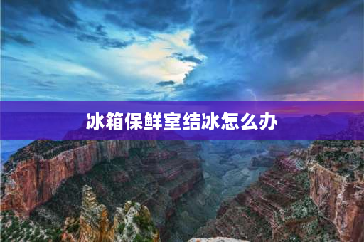 冰箱保鲜室结冰怎么办 冰箱冷藏室结冰怎么办？