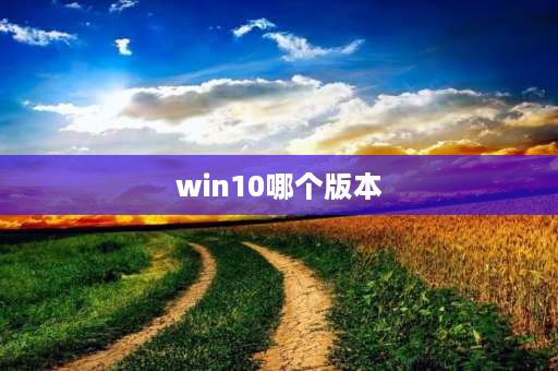 win10哪个版本 windows10版本？