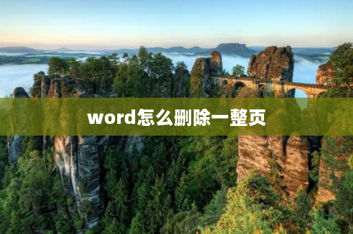 word怎么删除一整页 Word怎么删除一整页Word删除整页常见的几个问题？