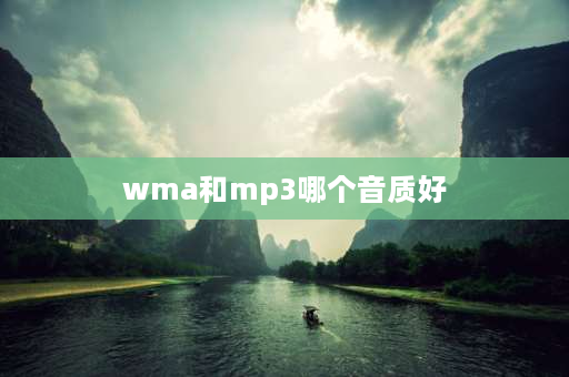 wma和mp3哪个音质好 wma和mp3文件哪个音质好一些？