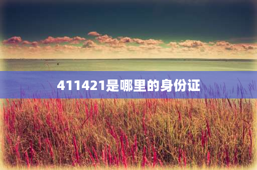 411421是哪里的身份证 身份证411421开头是哪个省的人？