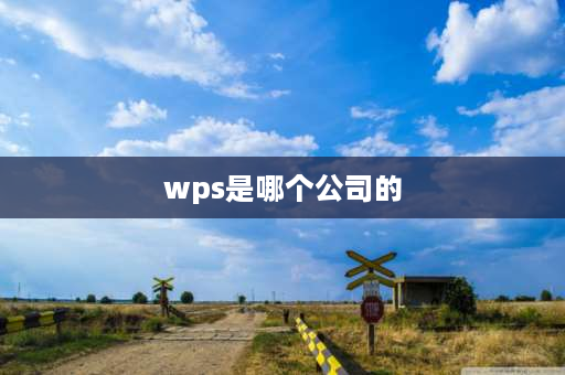 wps是哪个公司的 wps是哪个公司出的？