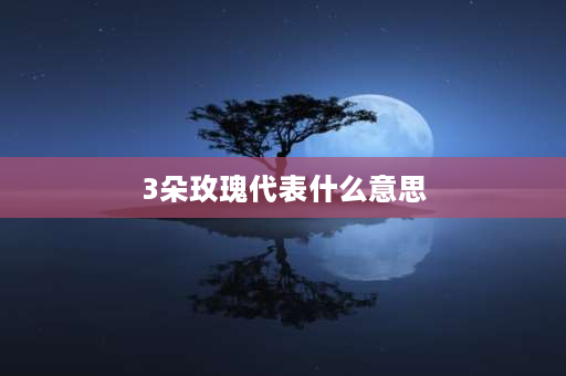 3朵玫瑰代表什么意思 朋友送三朵玫瑰什么意思？