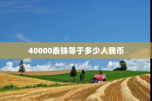 40000泰铢等于多少人民币 泰国海关规定带多少现金入境？