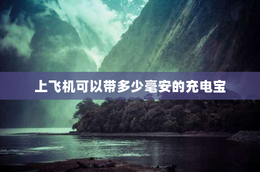 上飞机可以带多少毫安的充电宝 坐飞机可以带1个两万毫安的充电宝和1个5000毫安的充电宝吗？