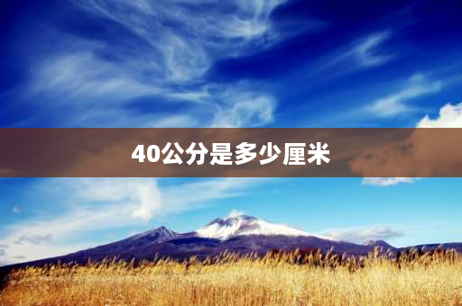 40公分是多少厘米 鞋子1码相当于多少厘米？