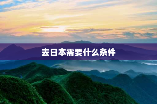 去日本需要什么条件 去日本旅游签证要什么条件？