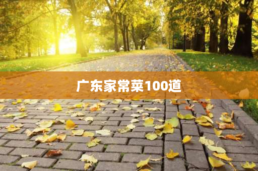 广东家常菜100道 粤式饭堂菜谱？