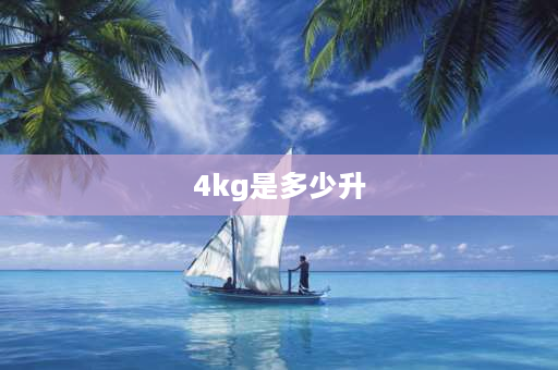 4kg是多少升 4kg的洗衣液是多少升？