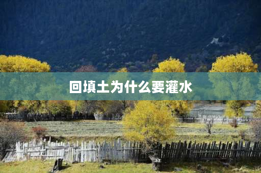 回填土为什么要灌水 管沟回填可以浸水吗？