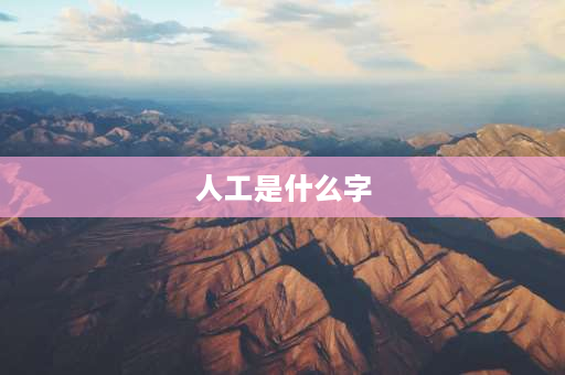 人工是什么字 人工是个什么字？