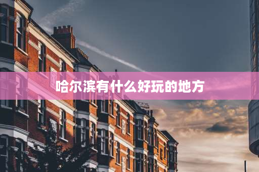 哈尔滨有什么好玩的地方 下雨哈尔滨有什么好玩的地方？