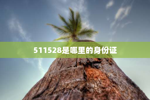 511528是哪里的身份证 四川身份证开头的几位数字是几？