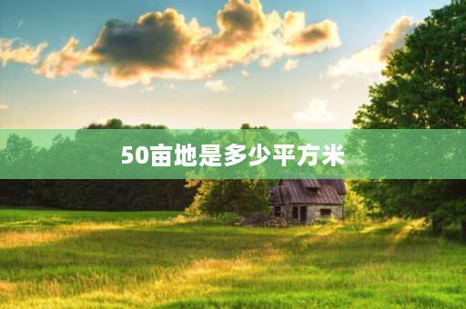 50亩地是多少平方米 10万亩相当于多大城市？