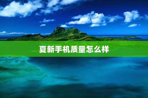 夏新手机质量怎么样 夏新手机是不是杂牌手机啊？夏信手机又是不是杂牌手机呢？