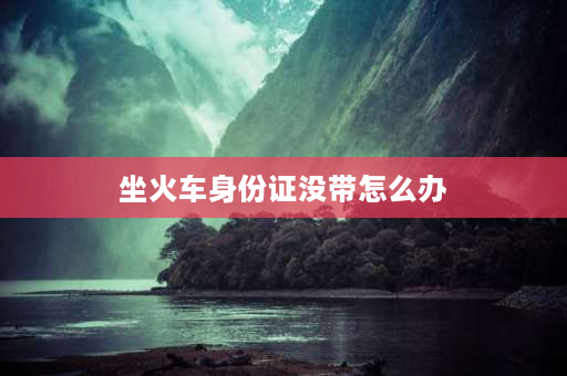 坐火车身份证没带怎么办 坐火车身份证没带怎么办？