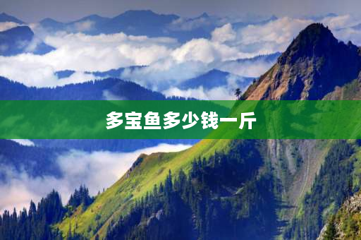 多宝鱼多少钱一斤 多宝鱼四川市价？