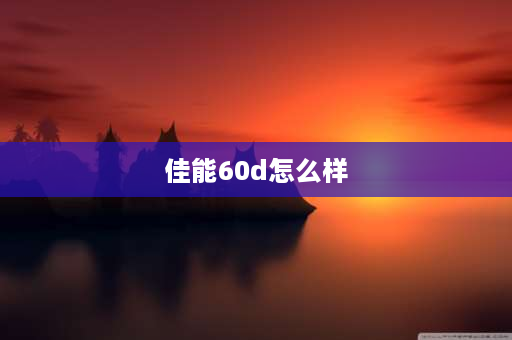 佳能60d怎么样 佳能60D怎么样，适合新手么？