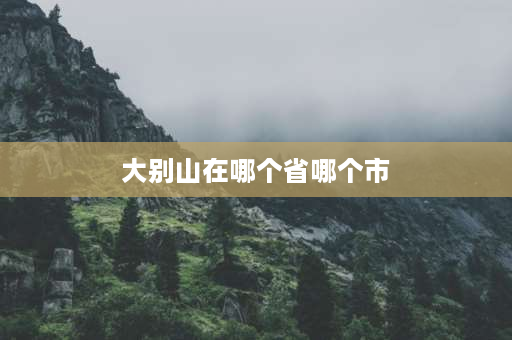 大别山在哪个省哪个市 大别山属于哪个省？