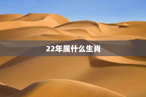 22年属什么生肖 22年是庚辰年吗？