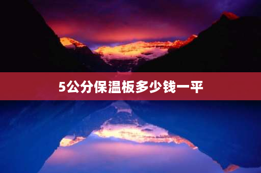 5公分保温板多少钱一平 5公分的保温板100平多少立方？