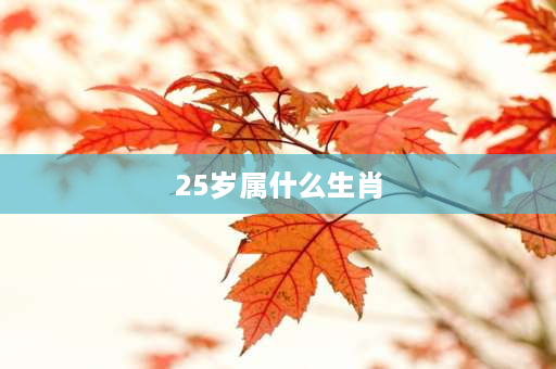 25岁属什么生肖 2022年25岁属什么？